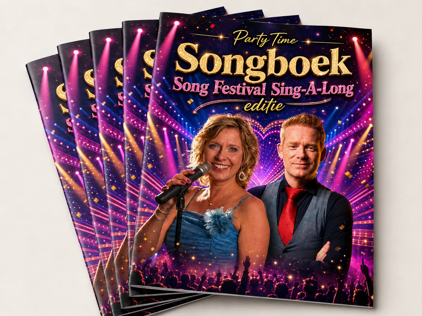 De Sing-A-Long boekjes met de teksten van de meezingmomenten
